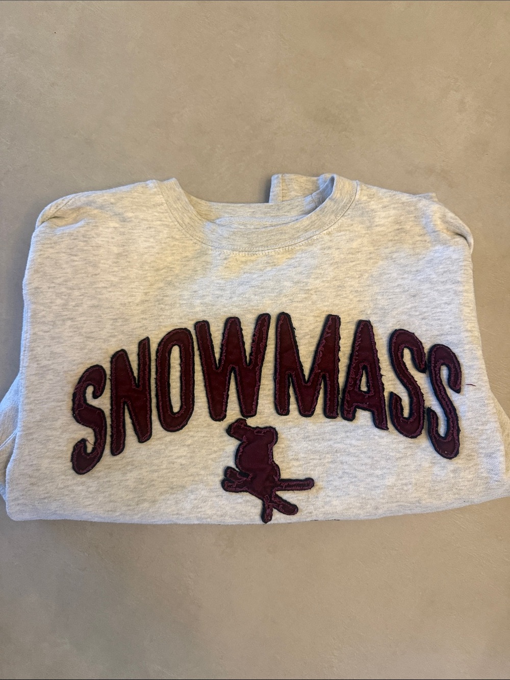 SnowMASS Light Gray Sweatshirt